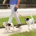 Reflective Double Dog Leash | No Tangle Dual Doggie Lead with Locking System | 50lb/22.75kg 10ft/3m | Black - Buy Online on GoSupps.com