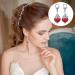 40pcs Crystal Dangle Charms Glass Drop Beads Handmade Pendants for Jewelry Making - Assorted Colors - Buy Online on GoSupps.com