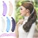 RC ROCH 6 POSTER HOMPING CHILDER HAIRCT BANANEN CLASS Women High quality Robust for more volume large transparent multifolitis 6 pieces (1 Pack) Transparent multifolitis