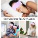 Sleep Mask & Hearing Protection Set - 1 Sleep Mask + 4 Ear Plugs | Soft Breathable Adjustable Travel Goggles for Men & Women - Purple - Buy Online on GoSupps.com