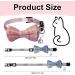 AKlamater 5Pcs Cat Collars with Bow Tie Breakaway Cat Collars Quick Release Safety Kitty Collars Adjustable Pet Collars for Cats Kitten Small Pet - Buy Online on GoSupps.com