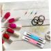 minkissy 6 Sets Double-headed Silicone Stamp Acrylic Nail Stamper Nail Stamp Tool Kit Nail Art Stencil Nail Art Stickers Nail Decals Stickers Nail Art Stamper Nail Stickers Manicure 12x4cmx2pcs As Shownx2pcs - Buy Online on GoSupps.com