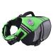 Vivaglory sports style life jacket for dogs with an excellent buoyancy adjustable & durable life jacket with a safe fastening system for small dogs neon-green XS: 43-51 cm (chest circumference) neon-green