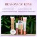 Jus-t Herb-s Makeup Kit for Women | Kohl Kajal 3-in-1 Primer Liquid Lipstick Serum Foundation SPF Toner & Lip & Cheek Tint Gift Set - International Shipping Available - Buy Online on GoSupps.com