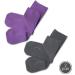 SmartKnitKIDS Seamless Sensitivity Socks - 2 Pack (Purple & Charcoal XL) - Buy Online on GoSupps.com