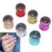 6-Piece Silicone Nail Art Stamping Kit with 12 Circuit Boards - DIY Gel Stamps for Creative Manicure & Nail Decoration - Buy Online on GoSupps.com