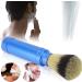 Cerlingwee Blue Shaving Brush - Ergonomic High Water Retention & Portable Travel Shaving Brush for Men & Kids - Aluminum Design for Easy Storage - Buy Online on GoSupps.com