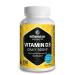Vitamin D3 1000 IE highly dose & vegetarian 200 tablets for permanent care 25 mcg pure cholecalciferol natural nutritional supplement without additives made in Germany