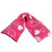 Microwavable Unscented Wheat Bags Printed Fleece Microwave Heat Pack for Back Neck Joints and Shoulder Pain Relief 44cmx13cm (Hearts) Unscented (44cmx13cm) Printed Fleece - Hearts