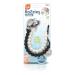 RaZbaby Silicone Pacifier Holder 2 Pack - Durable Textured Lanyard - BPA-Free - Universal Fit - Black/White - Buy Online on GoSupps.com