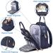 Dikaslon Large Diaper Bag Backpack - Multi-Functional Baby Bag with Changing Pads Pacifier Holder & Stroller Belts for Moms & Dads (Navy) - International Shipping Available - Buy Online on GoSupps.com