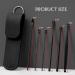 Stainless Steel Ear Picking Spoon Set - 6 Piece Safe Ear Wax Removal Tools with PU Leather Case for Kids Adults & Seniors (Black - Buy Online on GoSupps.com