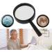 Professional Reading 5X Magnifier Hand Held Magnifying Acrylic 25mm Mini Pocket Lens Reading Full of Stars - Buy Online on GoSupps.com