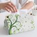 Tissue Box Cover Tissue Box Holder Green Floral Swirl Print Tissue Holder Travel Tissue Packs Facial Paper Holder Decorative Holder - Buy Online on GoSupps.com
