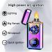 Windproof high Power USB arc Pulse Electric Lighter Rechargeable Large Flame Windproof Lighter Illuminated Plasma Lighter (Black)(Purple) - Buy Online on GoSupps.com