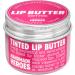 100% Natural Tinted Lip Butter Sleeping Lip Mask Clean Petroleum free Lip Moisturizer and Conditioner for Dry Lips. Intensive Lip Balm and Lip Therapy Skin Care with Mango butter (Light Pink)
