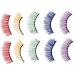 minkissy 10 Pairs Fake Eyelashes Performance Eyelashes Costume Eyelashes Easter False Eyelashes Colored Eyelashes Bulk Eyelashes Fluffy Fake Lashes 3d Clothing Imitation Delicate - Buy Online on GoSupps.com