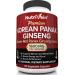 Nutrivein Pure Korean Red Panax Ginseng 1600mg - 120 Vegan Capsules - High Strength 5% Ginsenosides - Ginseng Root Extract Powder for Energy, Potency, Strength, Vigor and Focus for Men and Women