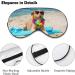 Adjustable Dog at Beach Sleep Mask for Men and Women - LynaRei Relaxing and Soft Eye Cover for Travel and Nap - Style 5 - Buy Online on GoSupps.com