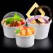 Frozen Dessert Cups Ice Cream Cups Disposable Paper Dessert Bowls Party Supplies Treat Cups for Hot Cold Food 100PCS - Buy Online on GoSupps.com
