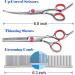 Elfirly Dog Grooming Scissors Set - Curved & Thinning Shears with Safety Round Tip for Cats and Dogs | Includes Grooming Comb | Red (2 Pack) - Buy Online on GoSupps.com
