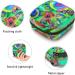 Abstract Green Geometric Art Period Bag: Sanitary Napkin & Makeup Storage Pouch - Buy Online on GoSupps.com