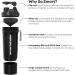 Smartshake O2go One 4-Pack Protein Shaker Bottle 600 ml | Leakproof BPA Free | 20 OZ Multicolor | Unisex Mist Gray Army Green Black Navy Blue - Buy Online on GoSupps.com