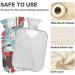 Naanle Hot Water Bottle with Cover - Black Red Karo | 2L Heat Bottle for Back Pain Relief Hand/Foot Warmer & Neck Warmth - Ideal for Cold Therapy | International Shipping - Buy Online on GoSupps.com
