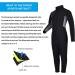 REALON Kids 3mm Neoprene Wetsuit | Long Sleeve Fullsuit for Boys Girls | Thermal Swimsuit for Swimming Diving Surfing | Gray - Large - Buy Online on GoSupps.com