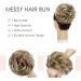 My-Lady Messy Hair Bun Extension Scrunchie - Blonde Highlight Updo Chignon Hairpiece - Buy Online on GoSupps.com