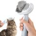 Upgrade Cat Grooming Brush,Self Cleaning Slicker Brushes for Dogs Pet Grooming Brush Tool Cat Comb Gently Removes Loose Undercoat,Pet Massaging Tool Suitable for Pets with Long or Short Hair Blue