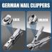 Buy German Nail Clippers for Men | Ultra Sharp Stainless Steel | 2024 Professional Catcher Design for Thick Toenails - Buy Online on GoSupps.com