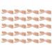 YOXIER Lightweight Nail Accessories 20 Pcs Art Bow Shape Faux Pearl Decor Colorfast Reusable Stainless Decoration Charm Jewelry Kawaii Diy Long-lasting Pink A A Pink