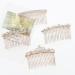 4 Pack Luxury Jeweled Rhinestone Hair Combs - Glitter Sparkly Metal Clips for Women - Buy Online on GoSupps.com