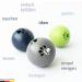 Protection Spirit Cat Snack Ball 6cm - Made in Germany | Pollutant-Free Activity & Treat Dispenser for Cats - Blue - Buy Online on GoSupps.com