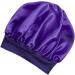 Satin Hair Towel Wrap | Luxurious Anti Frizz Satin Towel - Satin Hair Towel for Women Anti Frizz Satin Towel Protective Hair Turban Wrap for Most Hair Types Purple - Buy Online on GoSupps.com