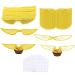 Pack of 100 Wings Ornaments Birthday Ornaments Glitter Wizard Cupcake Ornament for Magic Theme Parties Wedding Parties Birthday Baking Muffin Ornament (Gold)
