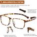 DOOViC Blue Light Filter Reading Glasses - Square Frame Large Lenses Prescription Strength 2.25x - Protect Your Eyes & Enhance Reading Experience - Buy Online on GoSupps.com
