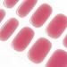 DANNI & TONI 28 Stickers Semi Cured Nail Wraps Soft Self-Adhesive Gel Nail Stickers(Glamour) Salon-Quality Gel Nail Polish Strips Manicure Stickers Set Light Pale Violet Red Smudging