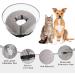 WinMany Adjustable Inflatable Dog & Cat Recovery Collar - Protective Cone for Post-Op Care (Gray Size S) - Prevent Scratching & Comfort - Buy Online on GoSupps.com