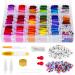 selizo Friendship Bracelet String  100 Colors Embroidery Floss Cross Stitch Thread Supplies Kit with Organizer Storage Box  39 Pcs Cross Stitch Tool and 400 Beads for Embroidery Friendship Bracelet