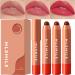 Hydrating Color Lip Balm 3PC Tinted Lip Balm Moisturizing Lipsticks for Women Long Lasting Lip Balms for Lip Skin Care and Lip Treatment Long-Lasting Moisturising Nutritious Cream Set A