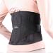 Pro Back Brace for Men Women Lower Back Pain Relief with Rigid Bionic Support & Massager Pad Air Mesh Lumbar Belt for Sciatica Hernia Disc Scoliosis Adjustable Brace for Spinal (Black XX-Large(Belly: 51"-63")) XX-Large(Belly: 51"-63") Black