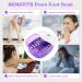 ECARBME Foot Spa Bath Massager with Heat, Bubbles, Vibration Massage, Jets, Tea Tree Oil Soak, Epsom Salt - Pedicure Spa with Infrared Light, 22 Rollers, Adjustable Temp - Violet - Buy Online on GoSupps.com