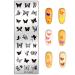 Niceneeded Nail Art Stamping Plates image template with 27 different forms of butterflies for nail design manicure print diy nail design nail polish transfer tools (Butterfly) style 2