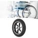 Robust Antislip Alloy Wheelchair Wheel - Textured Tire - Durable Wheel Hub - Bearing Hole - Premium Replacement Wheels Sellers Top Choice - Buy Online on GoSupps.com