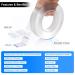 Cyitong Nano Double Sided Tape Heavy Duty  Multipurpose Removable Mounting Tape Adhesive Grip Reusable Strong Sticky Wall Tape Strips Transparent Tape Poster Carpet Tape for Paste Items Household  16.5'x1.18x1/12 - Buy Online on GoSupps.com