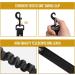 OneTigris Spring Loaded Dog Leash | Nylon with Holding Loops | Adjustable 85.1cm - 118.1cm | Black | International Shipping - Buy Online on GoSupps.com