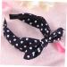 minkissy Bowknot Hair Band Women Hair Hoop Women Headband Polka Dot Headband Blue Miss Black and White Stripes Head Hair Accessories - Buy Online on GoSupps.com