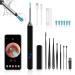 Ear Wax Cleaner with Camera Earwax Removal Earwax Removal Tool with 8 Ears Earwax Cleaning kit 1080P HD Otoscope - Ear Camera with 6 Ear Scoops - Otoscope Ear Pick for iOS and Android